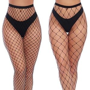 Womens High Waist Tights Fishnet Stockings